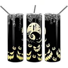 J.Ack-Sally Nightmare-Before-Christmas Halloween Skinny Tumbler, Gift For Wife, Husband, Couple, Christmas Movie Lovers 20oz Insulated Coffee/Tea Stainless Steel Slim Travel Tumbler With Lid - Kiểu 3 - Xem 1