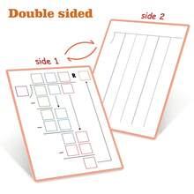 10 piezas de pizarras de práctica de división matemática de doble cara reutilizables con hojas de trabajo de borrado en seco para niños de escuela primaria, aprendizaje de división larga con pizarras blancas - Multicolor - Ver 11