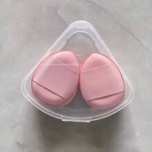 4件套迷你指套粉扑套装，带三角盒 - 多色小号化妆海绵，带三角盒，迷你拇指粉扑，带包装，指套粉扑套装，带包装，遮瑕膏涂抹器，气垫粉扑，化妆工具 - 彩色 - 查看 13