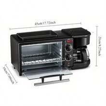 AMERZIS Breakfast Machine Toaster Sandwich Toast Coffee Machine Small Appliances 3-In-1 Multifunctional Household Bread Machine - US A Type Plug(110-127V) - View 6