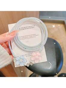 简约花卉波浪纹充电器保护套，适用于苹果17/16/15/14/13系列充电器，20W充电器保护套，理想礼物