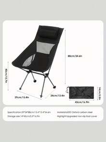 轻便可折叠徒步登山户外钓鱼露营折叠沙滩野餐月亮椅 - 彩色 - 查看 5