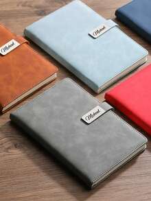 1本个性化A5皮革笔记本，适合毕业季、新工作、教师节、办公用品、旅行、返校季，复古风格，可镌刻文字，独一无二，可定制婚礼礼物，男女皆宜的个性化礼物，周年纪念日、生日、毕业典礼、婚礼、学校、商务/工作/办公室，舒适的沙漠秋季风格，办公室装饰 - 彩色 - 查看 5