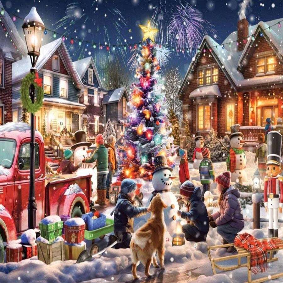 Snowman Contest Advent Calendar (Christmas Countdown Calendar) With