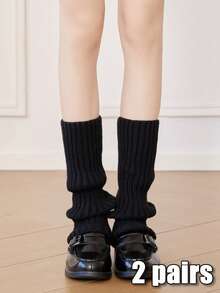 40/70cm 1/2pairs Lolita Leg Warmers Women Long Socks Wool Knitted Foot Cover Arm Warmer Y2K Autumn Winter Socks Boot Cuffs Stockings ﻿