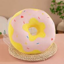 Gối tròn trang trí 11 inch màu hồng hình bánh donut, in kỹ thuật số 3D, mềm mại, thoải mái, hình dáng đồ ăn ngộ nghĩnh, trọng lượng nhẹ, thích hợp làm đệm ngồi cho ghế dài, ghế tựa, sàn nhà, sofa. - Nhiều màu - Xem 9