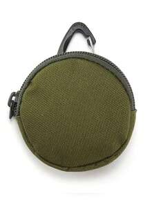 MOLLE Sports Outdoor Tactical Headphone Pouch Hanging Pouch Key Pouch Mini Round Coin Purse For Men Wallet Mini Wallet Purse Wallet Small Wallet Travel Wallet Coin Wallet Money Wallet Travel Essential - Multicolor - View 6