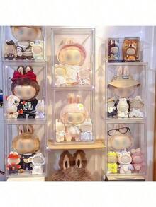 1pc Transparent Display Case, Suitable For Large Plush Toys, Acrylic Clear Display Cabinet, Candy Decor Storage Box, Used For Organizing And Displaying Plush Toys, Dust-Proof And Waterproof Storage - Multicolor - View 9