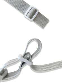 1件婴儿可调节长度五点式/三点式安全带，带白色扣环，兼容婴儿推车、餐椅、增高座椅、汽车安全座椅，适用于Prima、Pappa、Zero3、Peg、Perego、Siesta、Tatamia、Stokke、Tripp、Trapp系列 - 灰色 - 查看 10