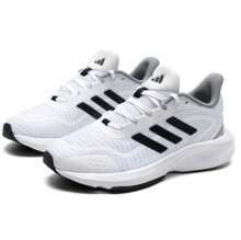 Adidas 男女通用休闲运动鞋，透气轻便减震跑步鞋 - 黑與白 - 查看 7