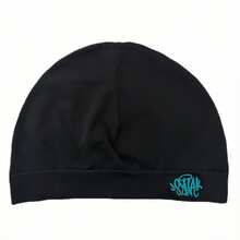 Synaworld品牌刺绣套头针织帽，流行街头嘻哈骷髅帽，复古针织帽