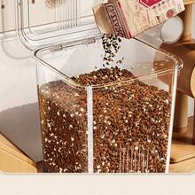 大容量宠物食品储存容器，密封猫狗粮罐，防潮家用食品储存盒