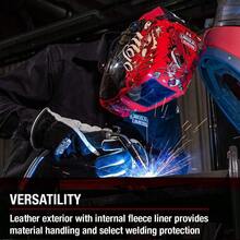 Lincoln - Guantes de piel para soldadores eléctricos piel de grano superior y partido Forro de algodón extragrande K3770-XL blancoWelding Gloves - Blanco - Ver 4