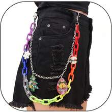 Vivian&CD Jean Chain Belt For Men&Women, Pocket Chain Goth Punk Chain Belt Chain Layered Chunky Pants Chain And Vintage Hip Hop Wallet Chain Jewelry Accessory For Women Men - Christmas3 - 查看 6