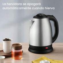 Iruibo Hervidor Eléctrico de 2L, Tetera de Acero Inoxidable con Auto-Apagado, Calentador de Agua Rápido para Cocina, Oficina y Hogar - Tipo de Enchufe A USA (110-127V) - Ver 7