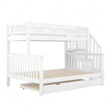 Kids Bed Frames, Headboards & Footboards - White + Pine + 140cm*200cm - View 8