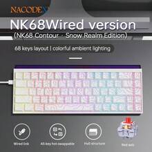 AJAZZ NK68 Wired Mechanical Keyboard, 65% Layout, Comfortable & Quiet Gaming Keyboard, Side-Engraved Profile Keycaps, Hot-Swappable Multicolor Backlighting DIY, Multi-System Plug & Play, Suitable For Gaming And Office Use - AJAZZ Official Authentic Products - View 12