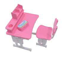 5pcs Dollhouse Decor Set, DIY Mini Desk, Bookshelf, Pencil Case, Mobile Stand, Study Table Accessories - Multicolor - View 14