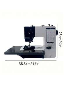 Máquina de coser multifuncional para el hogar, máquina de coser eléctrica portátil y mini con 38 patrones de puntada, ajuste de 2 velocidades, pedal, ligera y fácil de usar, adecuada para manualidades DIY, ropa, cortinas, muñecas y costura diaria. Gran opción de regalo para Halloween y Navidad, ideal para principiantes y usuarios experimentados.