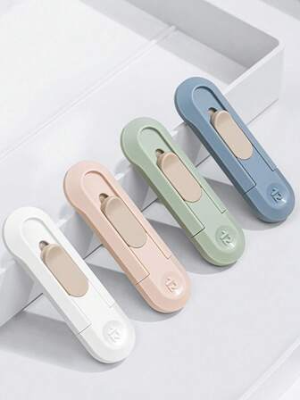 2pcs (Random Color) Mini Utility Knife, Handy For Unpacking, Envelopes, Office Paper Cutting, Small Utility Knife