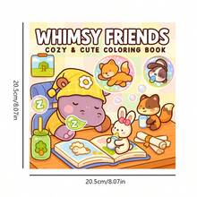 [NEW COZY & CUTE Coloring Book] 1pc Original Coloring Book , 22 Pages Single-Sided Printing, Clear Lines And Exquisite Patterns, Ideal For Relaxation | Perfect Gift For New Year, Valentine's Day, Christmas, Birthdays, School Holidays, Perfect For Adults & Teens & Child - Multicolor - View 3