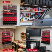 Garage Tool Storage Racks - الأحمر - مشاهدة 6