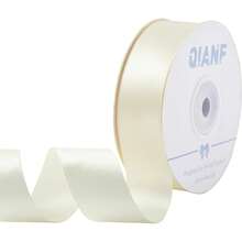 Cream Ribbon 1 Inch Double Face Satin Ribbon For Gift Wrapping Hair Bows Making Chair Sash Valentine's Day Wedding Birthday Party Invitation Decorations Floral Craft Sewing, 25 Yards - 593-Xanh đậm - Xem 6