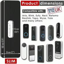 AWYYNo-Drill Mount For Aosu Arlo Blink Eufy Nest Netamo Reolink Tapo Wyze Video Doorbell Wired Or Battery Wireless Security Camera And Others Adhesive Plate Slim Size - MẢNH KHẢNH - Xem 4