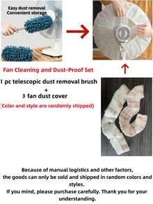 5pcs Medium Size Fan Dust Cover, Dust-Proof, Waterproof, Moisture-Proof, Suitable For Home Use, Fan Protective Cover, Easy To Install And Remove, Washable And Reusable, Applicable To Bedroom, Living Room, School, Office, Classroom, Lightweight And Compact, Suitable As A Gift - Random Style Shipped, Women's Day, Travel Essentials, Wedding Favors, Y2k, Bedroom, Car Accessories Women, Kitchen Decor,Kitchen Decor,Household Items - Multicolor - View 13