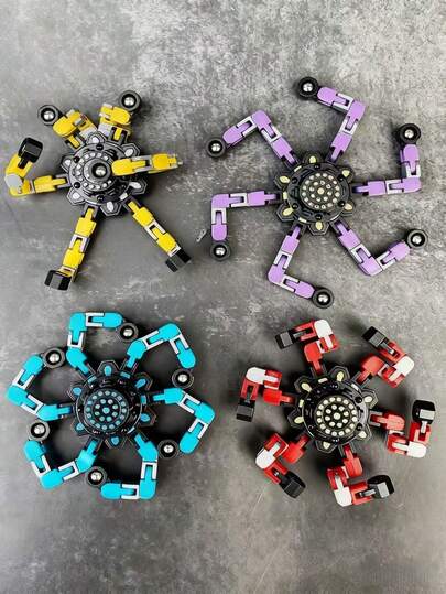 1/4/8 piezas Girotop transformable para aliviar el estrés, juguete giratorio intercambiable DIY, juguete para aliviar el estrés, juguete para los dedos, relleno de canasta de Pascua, se puede usar como soporte para teléfono, para oficina y entretenimiento para aliviar el estrés, regalo portátil, regalo de cumpleaños para niños y niñas, estudiantes en el aula, regalo de regreso a clases, juguete pequeño para interacción familiar, dos estilos al azar