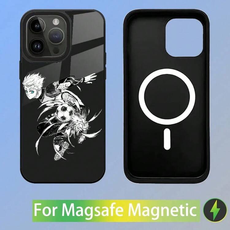 Funda de teléfono Anime B-Blue L-Lock compatible con  15,14,13,12,11,Plus,Pro,Max Mini Magsafe Carga Inalámbrica Magnética, Funda compatible con  17,  17 Pro,  17 Pro Max - z2 - Añade 9