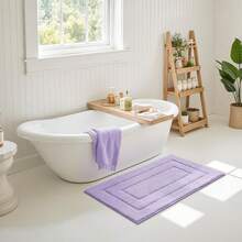 GRANNY SAYS Gray Bathroom Rugs, Bath Mats For Bathroom Non-Slip, Super Soft And Water Absorbent, Microfiber Bath Rugs, Machine Wash Dry, Bath Rugs For Floor, Tub And Shower, 16" X 24" - Lavender - View 10
