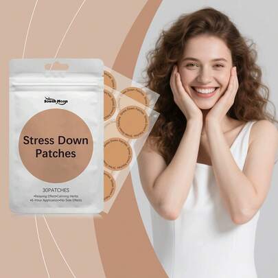 30pcs Gentle Care Patches, Herbal Nourishing Skin & Body Navel Sticker