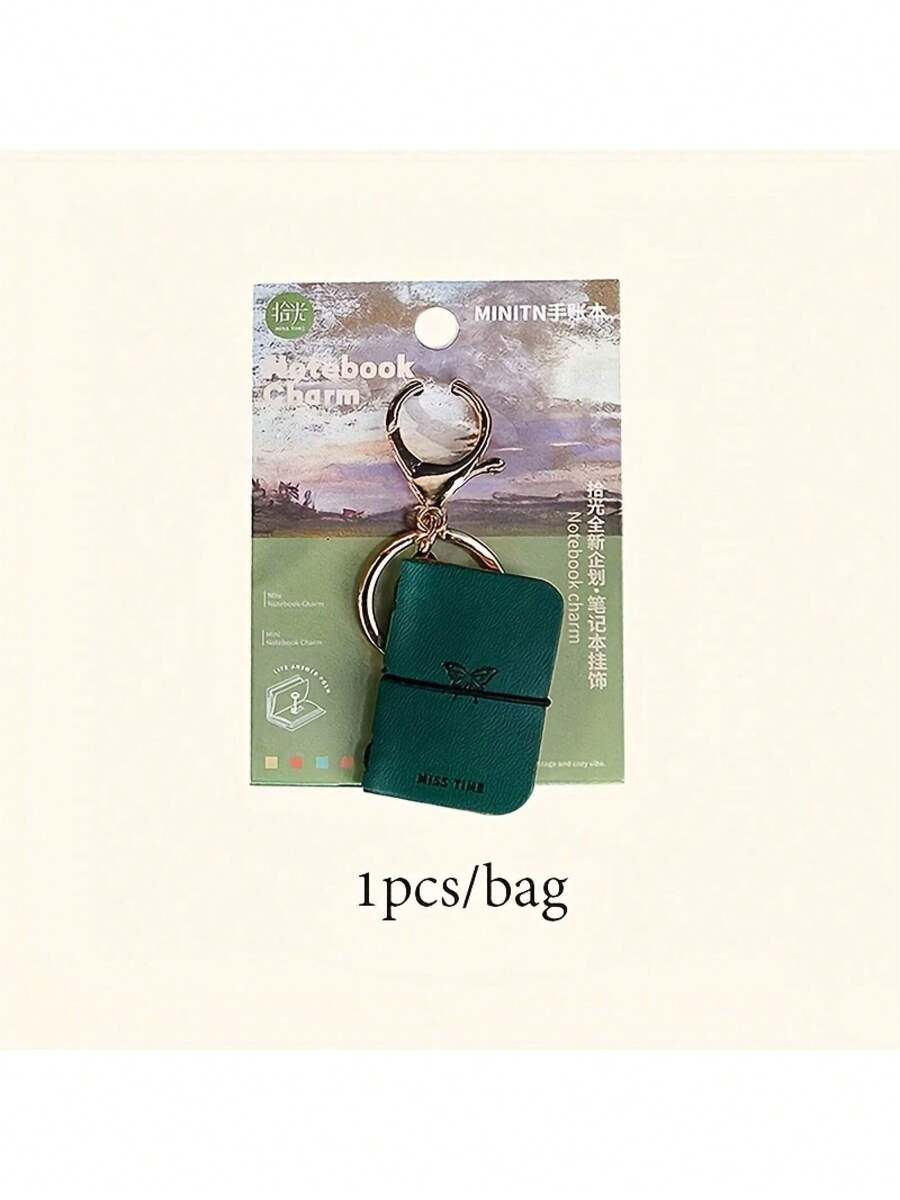 1pc Mini Journal Notebook Keychain, Portable Multi-Color Paper Planner For Various Scenarios, Portable Journal |     Stylish Cover |     Cover-Halloween,Christmas,Fall,Winter, Supplies, - Youmeng 2 - View 1