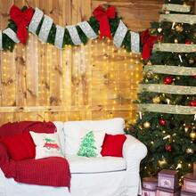 Luces de Cinta Navidad 10 Metro Luces 100 Luz LED Oro Batería Cargada Alambre de Cobre de Doble Capa Luces de Hadas Para Bodas Año Nuevo Adornos para Árboles de Navidad Amarillo - amarillo - Ver 7