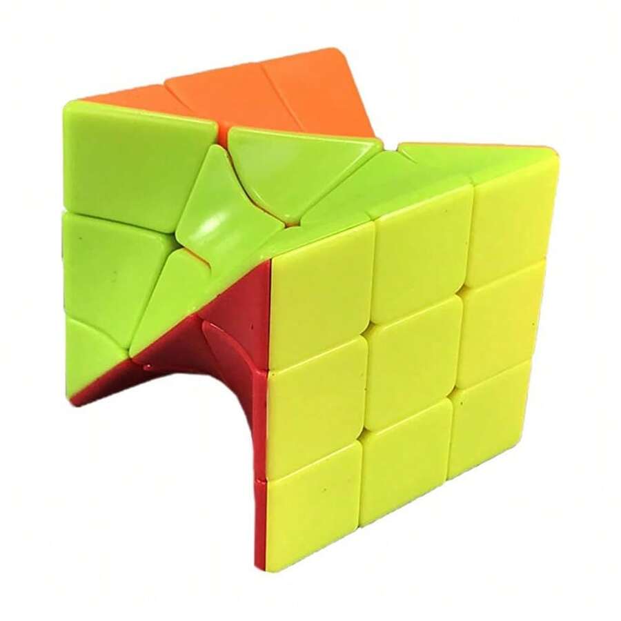 Stickerelss 3x3 Rotating Speed Cube, Vibrant Colors, Magic Puzzle, Toys, Puzzle Boxes (3rd Order Turn) - 彩色 - 查看 1