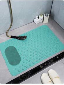 Premium Non-Slip Shower & Bathtub Mat - Thick Rubber Bath Mat With Drain Holes & Strong Suction Cups, Anti-Slip Bathroom Floor Mat For Wet & Dry Surfaces, Quick-Dry Design With Massage Texture - Ideal For Spa, Gym Locker Rooms & Luxury Bathrooms (Housewarming/Valentine's Day Gift) - Multicolor - View 12