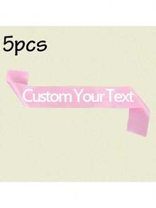LICVIC Customized Birthday Sashes With Text, Personalized Sashes, Bachelor/Bachelorette Party Sashes, Birthday Queen Sashes, Retirement Sashes, Ribbon Belts. - Style a - View 23