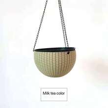 花盆：塑料编织蜘蛛兰花盆，22cmx22cm加厚吊篮，壁挂式绿萝多肉植物花盆，阳台塑料花盆，透气、坚固耐用，营造自然清新的田园风格客厅环境。 - 吊籃 - 查看 16