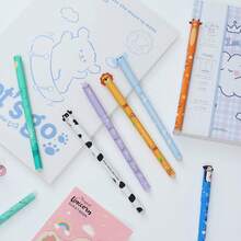 8支装可擦凝胶笔，采用热敏擦除墨水，多种墨水颜色和笔杆设计，0.5毫米笔尖，8种颜色替换笔芯，办公书写工具，节日和生日礼物，办公用品