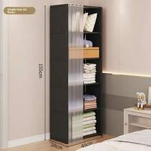 1pc Portable Closet, Multifunctional Cube Bookshelf Wardrobe, 31.5"X15.7" Organizer With Curtain, Freestanding Storage Rack For Bedroom, Living Room, Kitchen, Home Decor, Christmas Gift - B - View 13