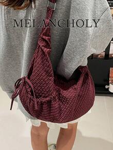 Fashionable Unique Design Autumn/Winter New Arrival One Shoulder Underarm Crossbody Bag - Red - View 8