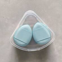 4件套迷你指套粉扑套装，带三角盒 - 多色小号化妆海绵，带三角盒，迷你拇指粉扑，带包装，指套粉扑套装，带包装，遮瑕膏涂抹器，气垫粉扑，化妆工具 - 彩色 - 查看 11