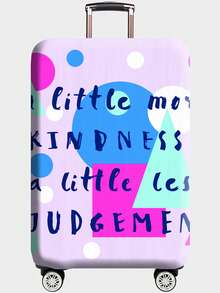 1件装可爱猫虎纹行李箱套，弹性行李箱保护套，适用于大多数标准尺寸行李箱，旅行必备，适合度假、商务出行 - 可机洗涤纶材质，旅行配件，趣味旅行设计，触感光滑，度假必备，轻便旅行配件，男女通用，机场和火车站的理想之选，机场必备 - 彩色 - 查看 24