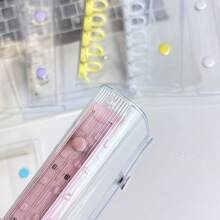 Capas de Fichário com Fivela Dupla A8/A6/A7/M5, Capa Transparente para Folhas Soltas, Bolsas de Reposição DIY para Cadernos, Organizador de Livros de Coleção