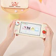 AWYYSwitch Lite Protective CaseSoft Silicone Protective Cover Case Anti-Scratch Protector For Switch Lite With 2 Thumb Grip Caps - HLK - OffWhite - View 6