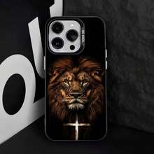 L-Lion Animal Phone Case For  17,16,15,14,13,12,11,Pro,Max,Plus,E,Air,Mini Black Tpu Cover.Holiday Phone Accessories. - Z8 - Xem 5