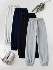 Blueplus Drawstring Casual And Versatile Sweatpants. The Drawstring Cuffs Provide Windproof Warmth. Suitable For Both Men And Women, Perfect For Everyday Wear At Home Or Outings. - 淺灰色 - 查看 2