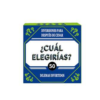 Spanish Card Game - 50 Fun Dilemmas For Parties & Game Nights, Entertaining Conversation Starter & Party Icebreaker, Fun Party Game For Friends & Family Gatherings