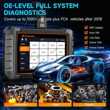 Foxwell NT809 双向扫描工具，全系统 OBD2 诊断扫描仪，具备 30 种重置功能，适用于所有车辆的汽车故障代码读取器，专业汽车诊断工具 - 有線 - 查看 6